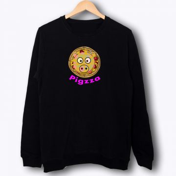 Pig Pizza Funny Sweatshirt