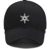 Snowflake snow seasonal winter geometric Twill Hat
