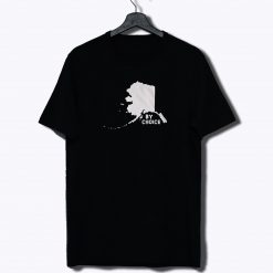 Alaskan by choice Alaska home native map T Shirt