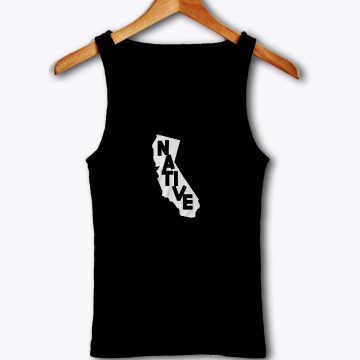 California native caps state map home Tank Top