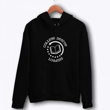 College degree loading school student studying Hoodie