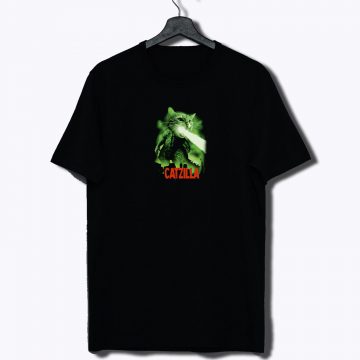 Funny CatZilla T Shirt