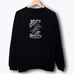 The Big Bang Theory Soft Kitty Sheldon Cooper Charcoal Adult Sweatshirt