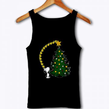 Disney Peanust Snoopy Decoriting Christmas Tank Top