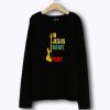 Guitar In Jesus Name I Play Funny Vintage Retro Long Sleeve