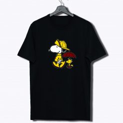 Snoopy Woodstock Rain Umbrella T Shirt