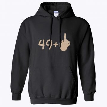 49 plus 1 gesture Rude Middle Hoodie