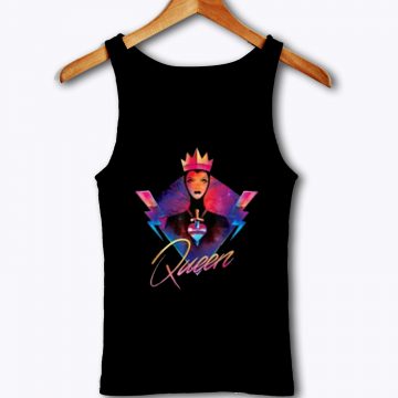 Disney Villains Evil Queen Neon 90s Rock Band Tank Top