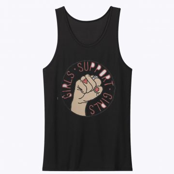 Girls Support Girls Baseball Tank Top