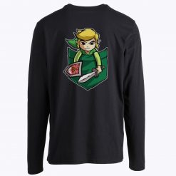 Link Pocket The legend of Zelda Inspired Gamer Long Sleeve