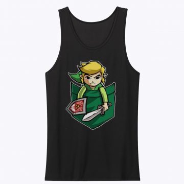 Link Pocket The legend of Zelda Inspired Gamer Tank Top