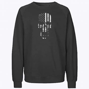 Skull Flag American Crewneck Sweatshirt