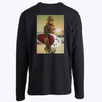 Star Wars Chewbacca Surfing Funny Long Sleeve