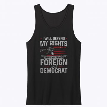 I Will Defend My Rights Patriotic Tank Top
