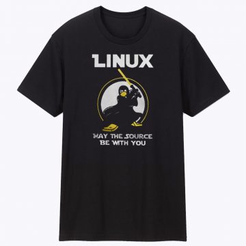 Linux May The Source Be With You T Shirt