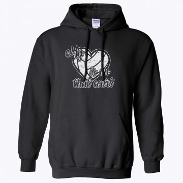 Volleyball My Heart is on That Court Hoodie