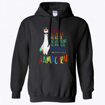 Funny Cute Llama Unicorn Unisex Hoodie