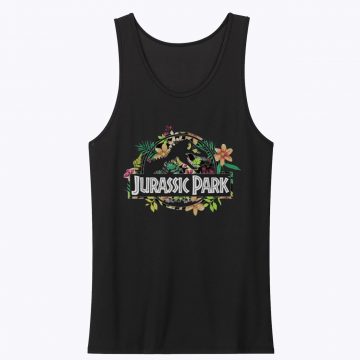 Jurassic Park Floral Tropical Fossil Unisex Tank Top