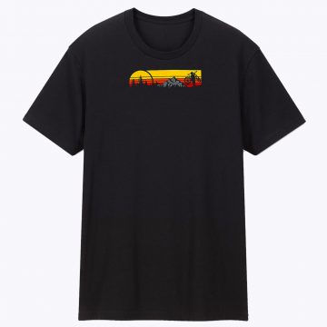 Mountain Sunset Bike Unisex Tee