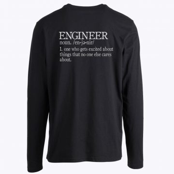 Present Engineering Dad Father Husband Wife Boyfriend Graduate Math Long Sleeve