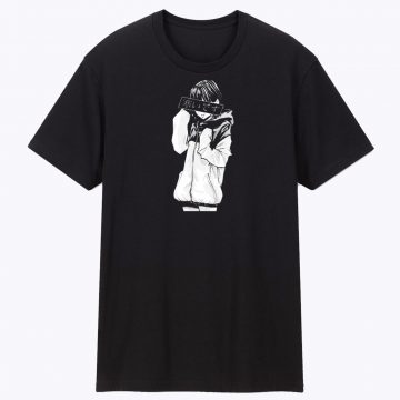 Sad Japanese Aesthetic Graphic Anime T Shirt