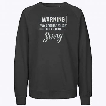 Warning Break Into Music Song Lovers Sweatshirt