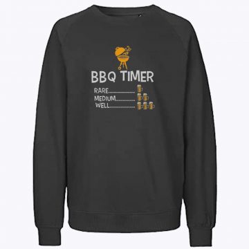 BBQ Timer Rare Medium Well Beer Sweatshirt
