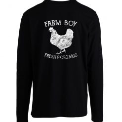Cock Rooster Tractor Plants Animals Longsleeve