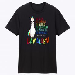 Funny Cute Llama Unicorn Unisex T Shirt