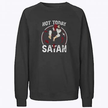 Jiu Jitsu Jesus Not Today Satan Funny Christian Sweatshirt