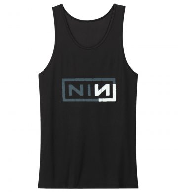 Nine Inch Nails Grey White Tank Top