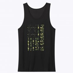 Promoted To Daddy American Flag Camo Unisex Tank