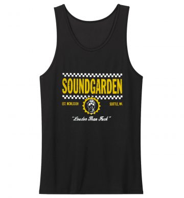 Soundgarden Checkers Spring Tour 2013 Tank Top