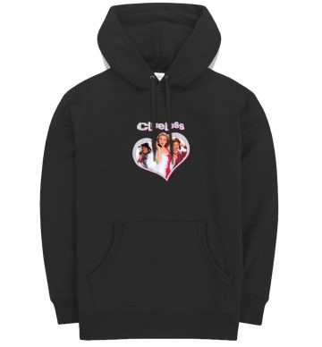 Clueless Chers Trio Sparkle Heart Poster Hoodie