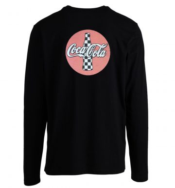 Coke Coca Cola Logo Checkered Vintage Long Sleeve