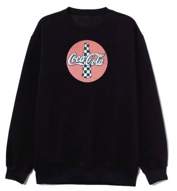 Coke Coca Cola Logo Checkered Vintage Sweatshirt