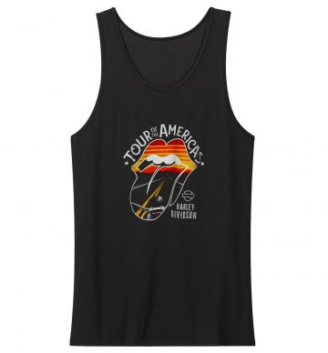 Harley Davidson Rolling Stones America Tour Tank Top