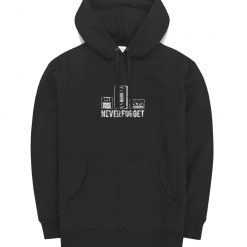 Never Forget Floppy Vhs Cassette Hoodie