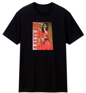 Aaliyah Stencil Logo T Shirt