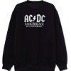 Acdc Official Back In Black Sweatshirt