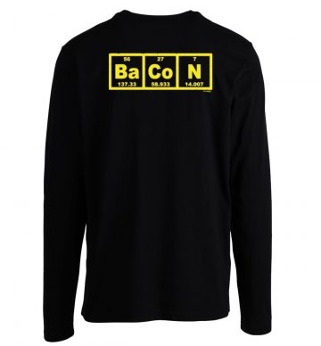 Bacon Periodic Elements Table Long Sleeve