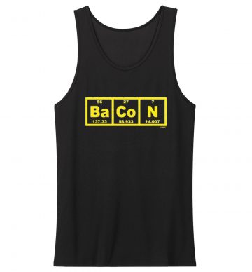 Bacon Periodic Elements Table Tank Top