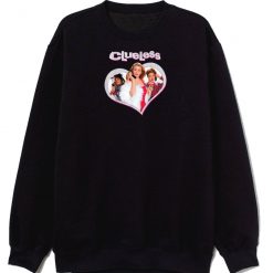 Clueless Chers Trio Sparkle Heart Poster Sweatshirt
