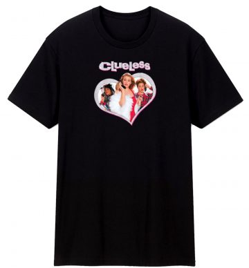 Clueless Chers Trio Sparkle Heart Poster T Shirt