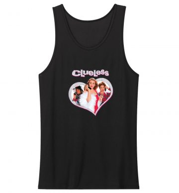 Clueless Chers Trio Sparkle Heart Poster Tank Top