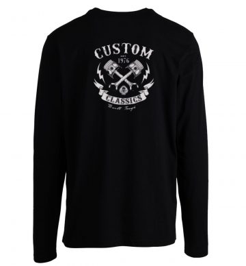 Custom Classics Retro Motorcycle Usa Long Sleeve