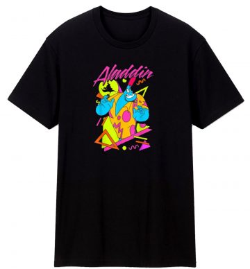 Disney Aladdin Genie In A Shirt Retro Abstract T Shirt