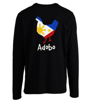 Funny Filipino Chicken Adobo Philippines Flag Longsleeve