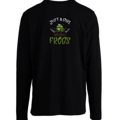 Just A Girl Who Loves Frogs Cute Longsleeve