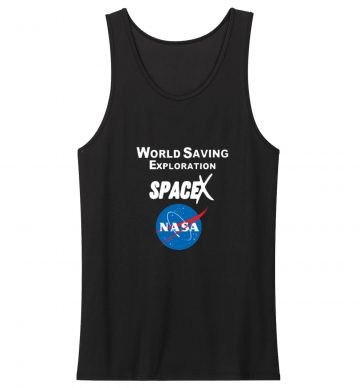 Mars World Saving Exploration Space Tank Top